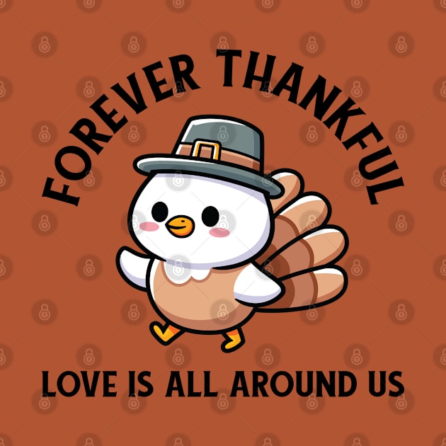 Thanksgiving Turkey Forever Thankful by JS Arts