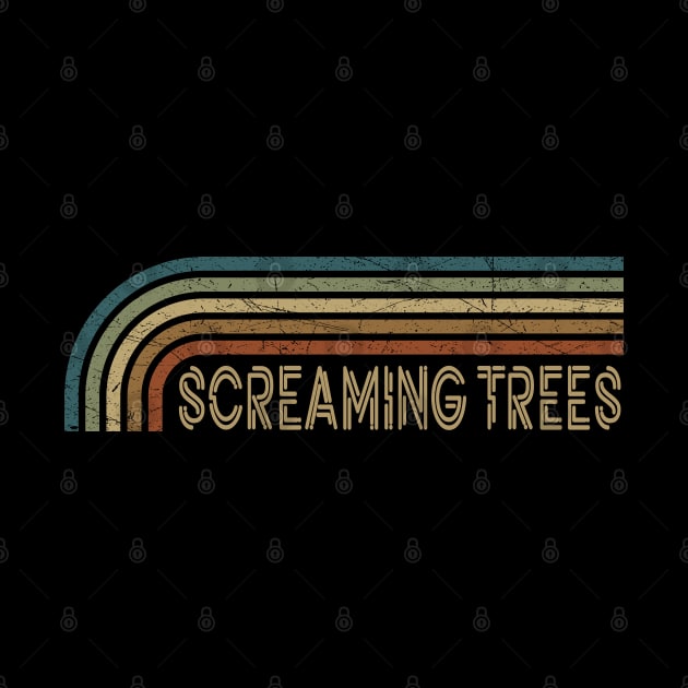 Screaming Trees Retro Stripes by paintallday