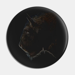 american bison Pin