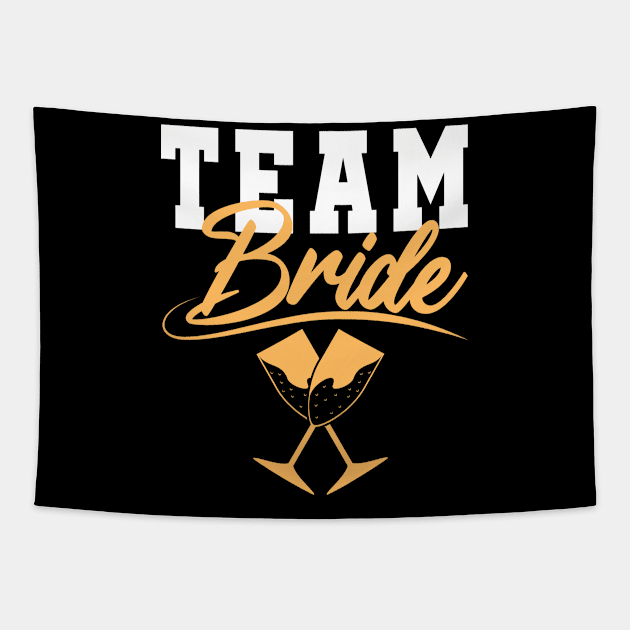 Team bride Tapestry by Brutusals.Design