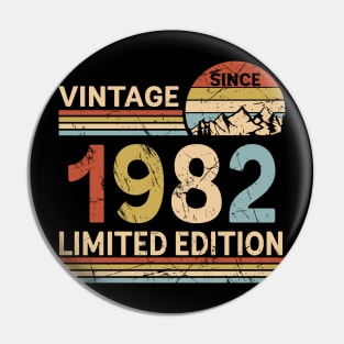 Vintage Since 1982 Limited Edition 41st Birthday Gift Vintage Men's Pin