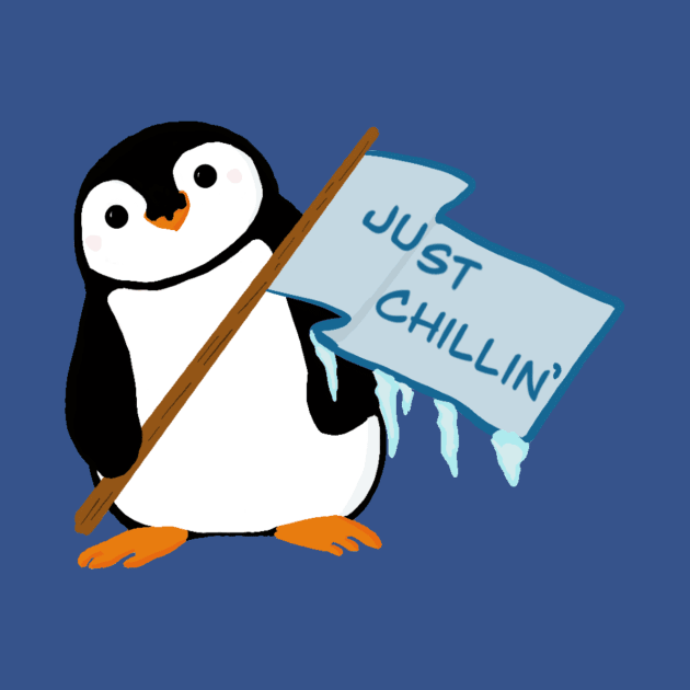 Penguin just Chillin like a little villain by Keatos