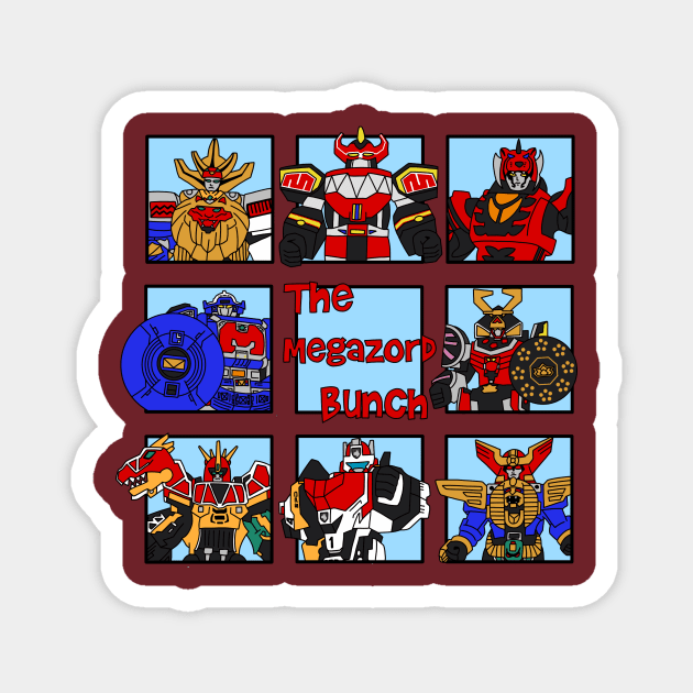 Megazord Bunch Magnet by SimplePeteDoodles