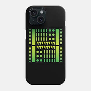 “Dimensional Sections (1)” - V.6 Green - (Geometric Art) (Dimensions) - Doc Labs Phone Case