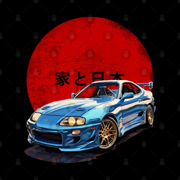 JDM blue Supra by Moulezitouna