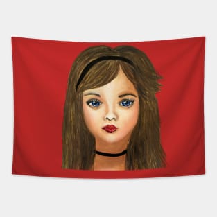 Blue eyes girl Tapestry