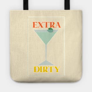 Extra Dirty Martini Vintage Sign Tote