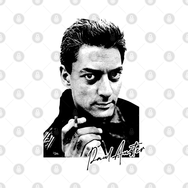 Paul Auster / Retro Fan Art by unknown_pleasures