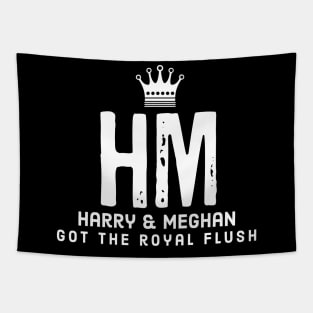 HM Meghan Markle Prince Harry Funny Design Tapestry