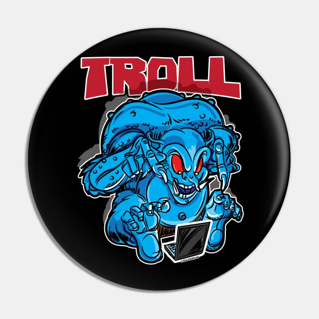 Internet Troll Pin by eShirtLabs