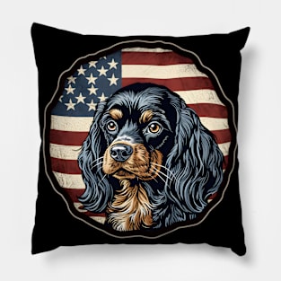 Patriotic English Toy Spaniel Pillow