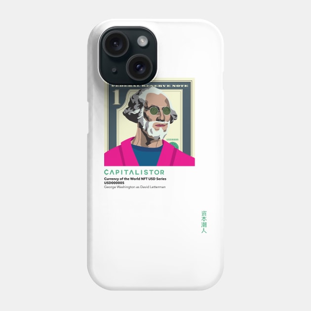 USD000005 - George Washington as David Letterman Phone Case by Capitalistor