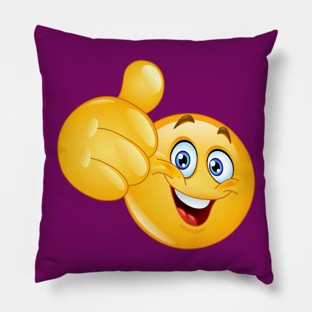 thumbs up emoji pillow