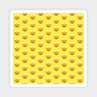 Star-Struck Emoji Pattern | Pop Art Magnet