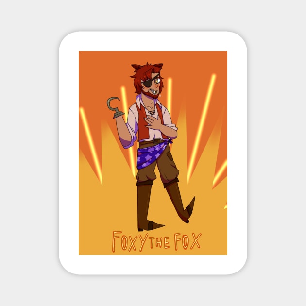 Foxy The Fox Gijinka Magnet by spaceagebarbie