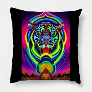 Psychedelic Pop art - TIGER Pillow