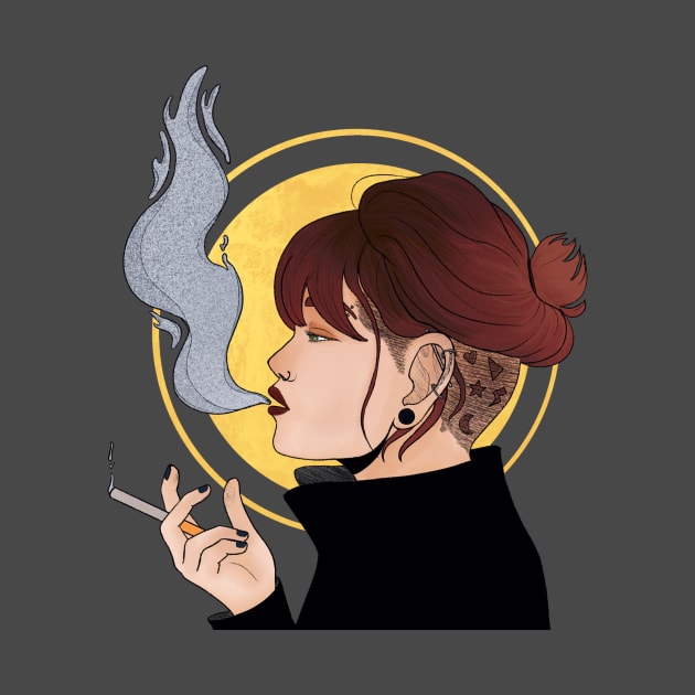 Smoking Lady by tardisgrump