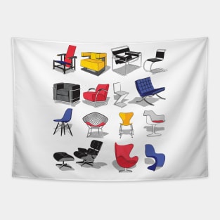 Have a seat in Bauhaus style and influence // print Tapestry