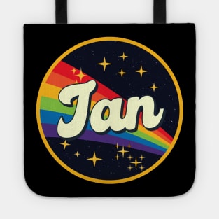 Ian // Rainbow In Space Vintage Style Tote