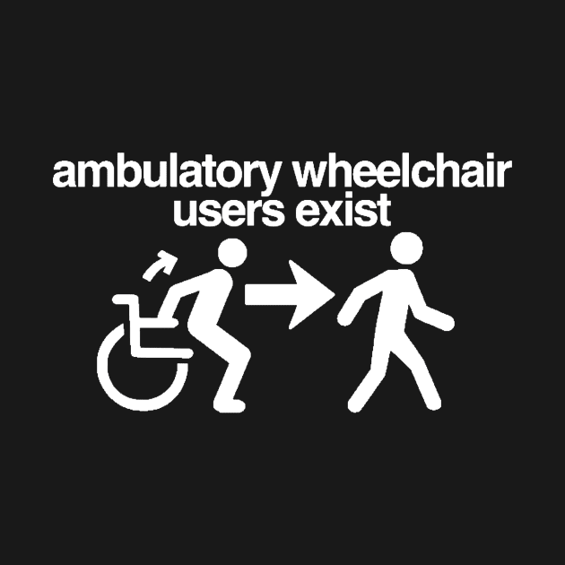 ambulatory wheelchair users exist (all lowercase) by annieelainey