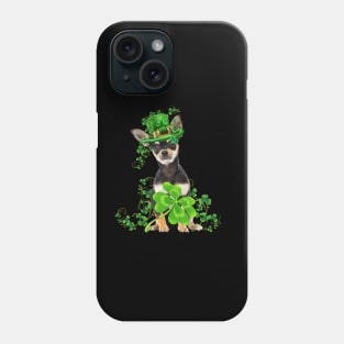 Lucky Chihuahua Dog Shamrock St Patrick's Day Phone Case