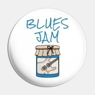 Blues Jam, Electric Guitar, Guitarist Musician Pin