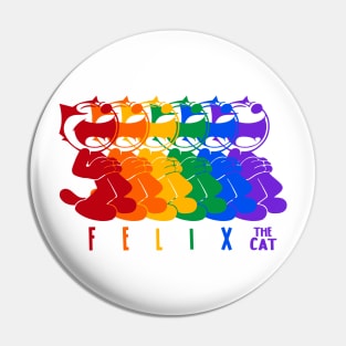 FELIX THE CAT - Rainbow colors Pin