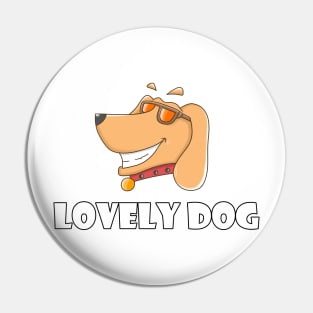 funny stylish dog cool cartoon Pin