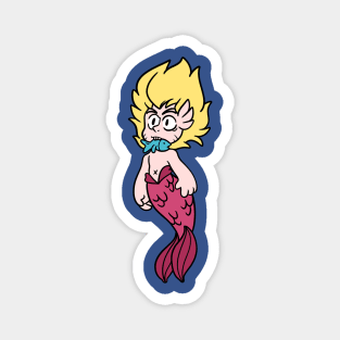 Merman with Fish Magnet