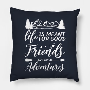 adventure quotes Pillow