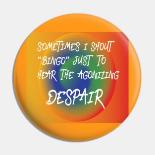 RAINBOW RECTANGLE BINGO DESPAIR Pin