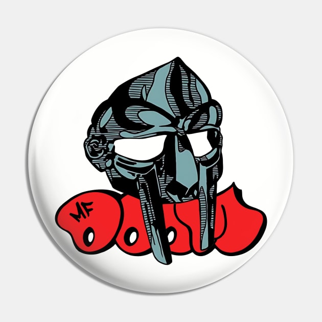 Rapper Mf Doom Mask Pin by Geraldines