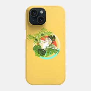 Tropical Sloth in Pineapple Sunglasses Phone Case