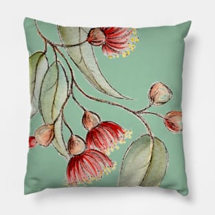 Flowering Australian Gum, Illustration Pillow