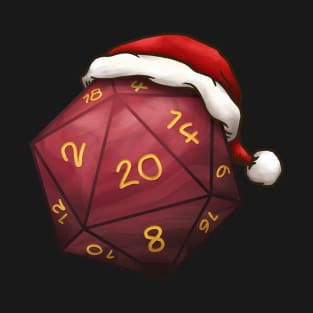 Christmas D20 Dice Red T-Shirt