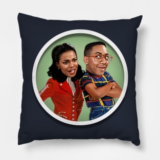 Steve Urkel and Laura Winslow Pillow