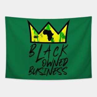 Black Owned Business African Crown Tapestry