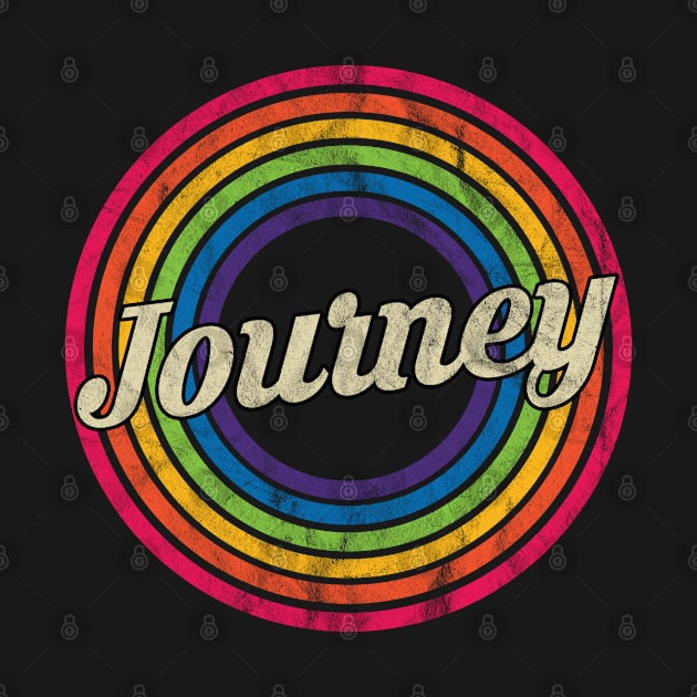 Journey - Retro Rainbow Faded-Style by MaydenArt