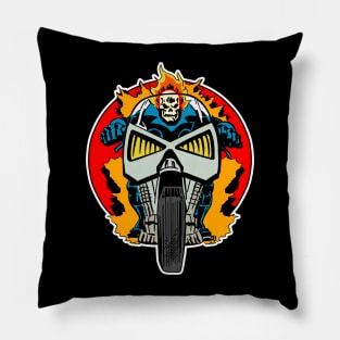 Ghost biker repro circle Pillow