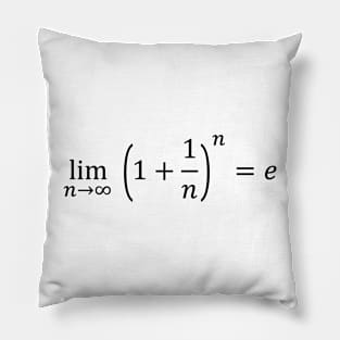 Math Equations: limit equals the exponential e Pillow