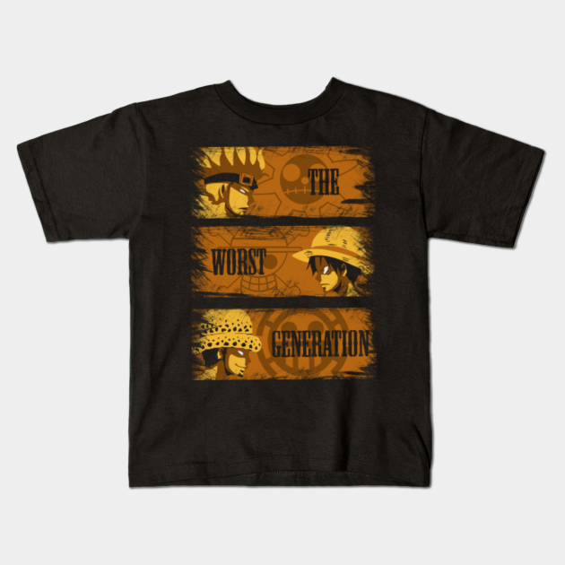 One Piece Supernova The Worst Generation One Piece Anime Kids T Shirt Teepublic
