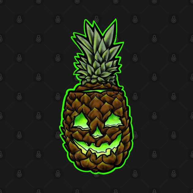 pineapple jack o lantern by Squatchyink