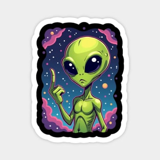 Cosmic Command: The Pointing Alien Magnet