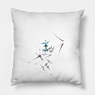 140 Unique Blue Black White Colorful Abstract Pillow