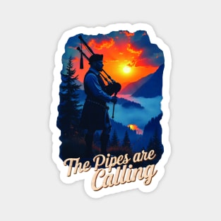 Scottish Bagpipes - Pipes are Calling Magnet