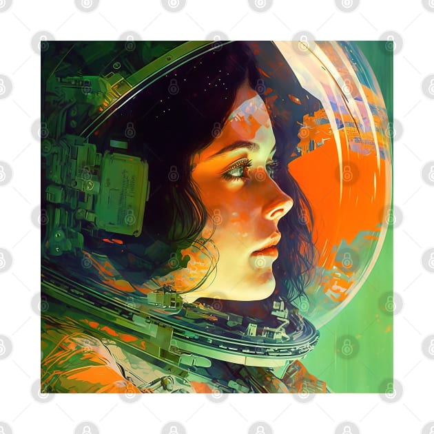 We Are Floating In Space - 46 - Sci-Fi Inspired Retro Artwork by saudade