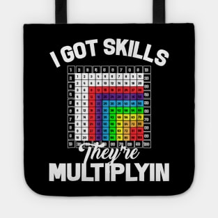 I Got Skills Theyre Multiplyin Math Teacher Pun Tote