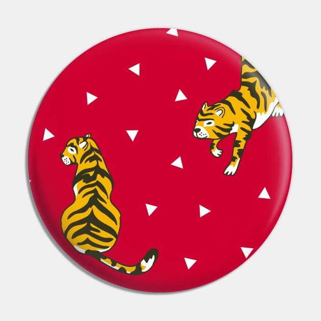 Tiger Love Pin by shippingdragons