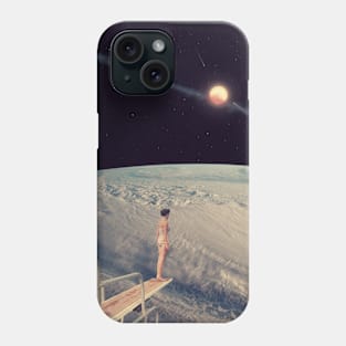 Leap of Faith - Space Aesthetic, Retro Futurism, Sci Fi Phone Case