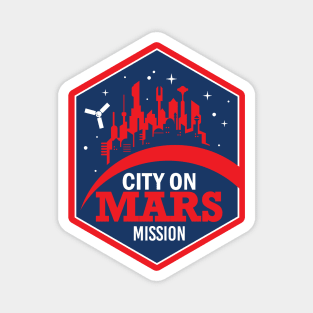 City on Mars Mission Magnet